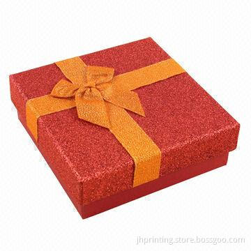 Gift Box, Glitter Covered